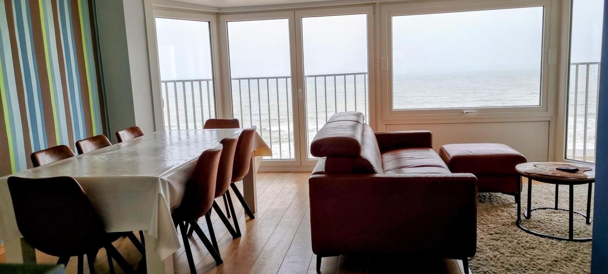Zeedijk 241, Uitzicht Op Zee, Vue Sur La Mer Koksijde Bagian luar foto